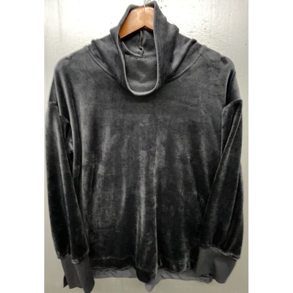 RBX Top Women L Black Turtleneck Thumb Holes‎ Stretch Soft Athleisure Shirt
